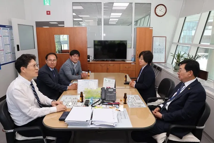 ▲예산확보 건의 중앙부처 방문 ⓒ장흥군