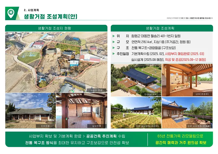 생활거점 조성계획 조감도