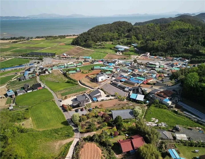 율산마을 전경 ⓒ장흥군